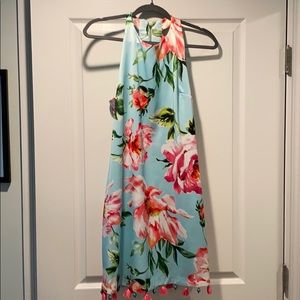 Laundry cut in shoulder dress adorned with tassels